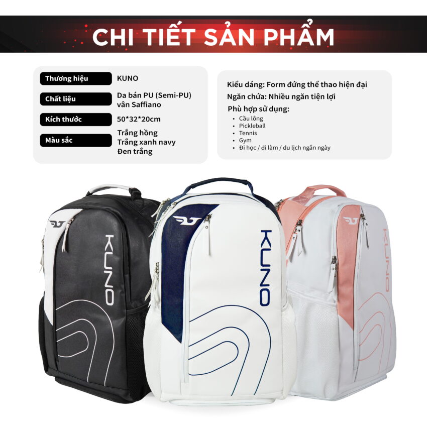 Balo cầu l&ocirc;ng KUNO - BN05F