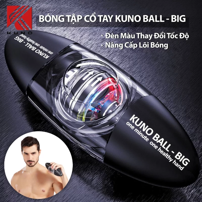 Bóng Tập Cổ Tay KUNO BALL Hỗ Trợ Tập Cổ Tay Cánh Tay, Rèn Luyện Tăng Sức Mạnh Cho Những Người Có Cổ Tay Cánh Tay Yếu