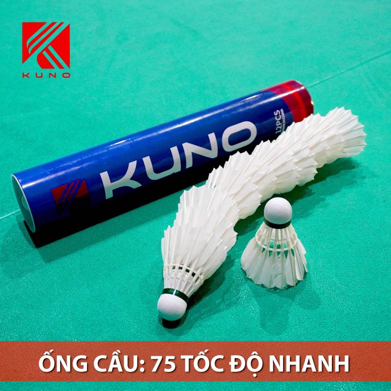 Hộp Cầu Lông KUNO Bán Nhân Tạo 3IN1 Siêu Bền, Hộp 12 Qủa