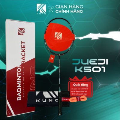 Vợt Cầu Lông KUNO JUEJI K501 – Full Carbon Cao Cấp, Trọng Lượng 6U, Công Thủ Toàn Diện -Trợ Lực Tốt