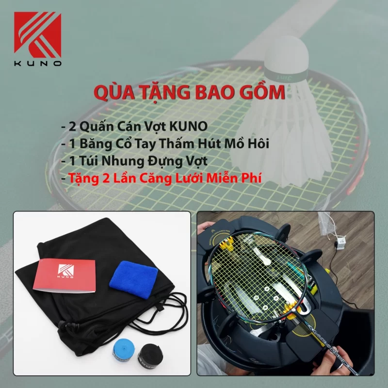 Vợt Cầu Lông KUNO JUEJI K501 Full Carbon Cao Cấp Trọng Lượng 6U Công Thủ Toàn Diện