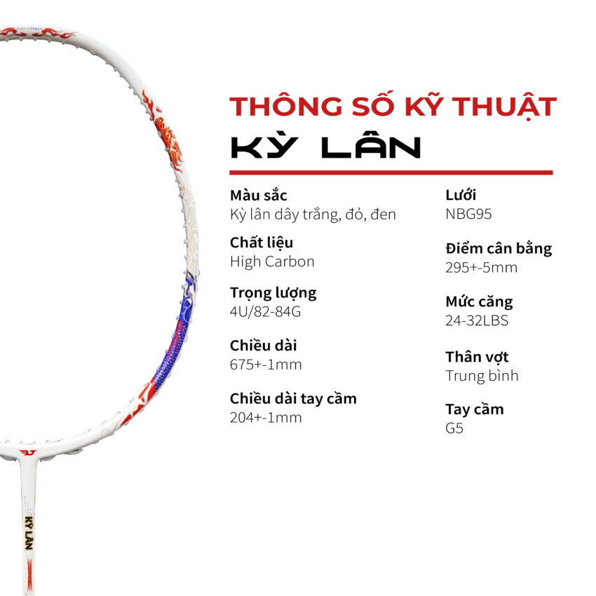 Vợt cầu lông KUNO Kỳ Lân Tấn Công Nhanh