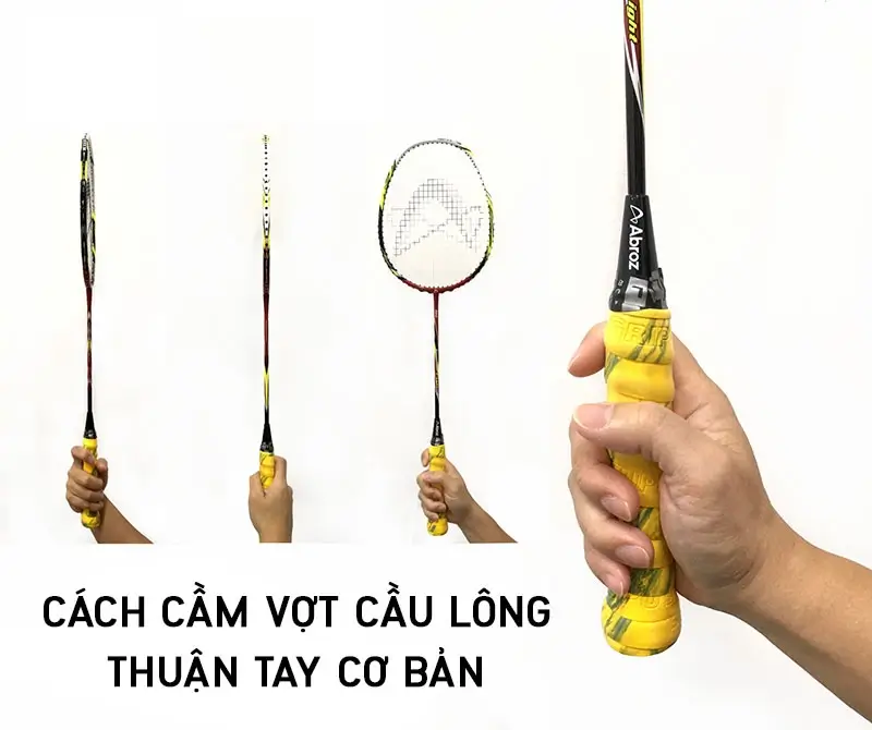 Cách cầm vợt chuẩn trong cầu lông