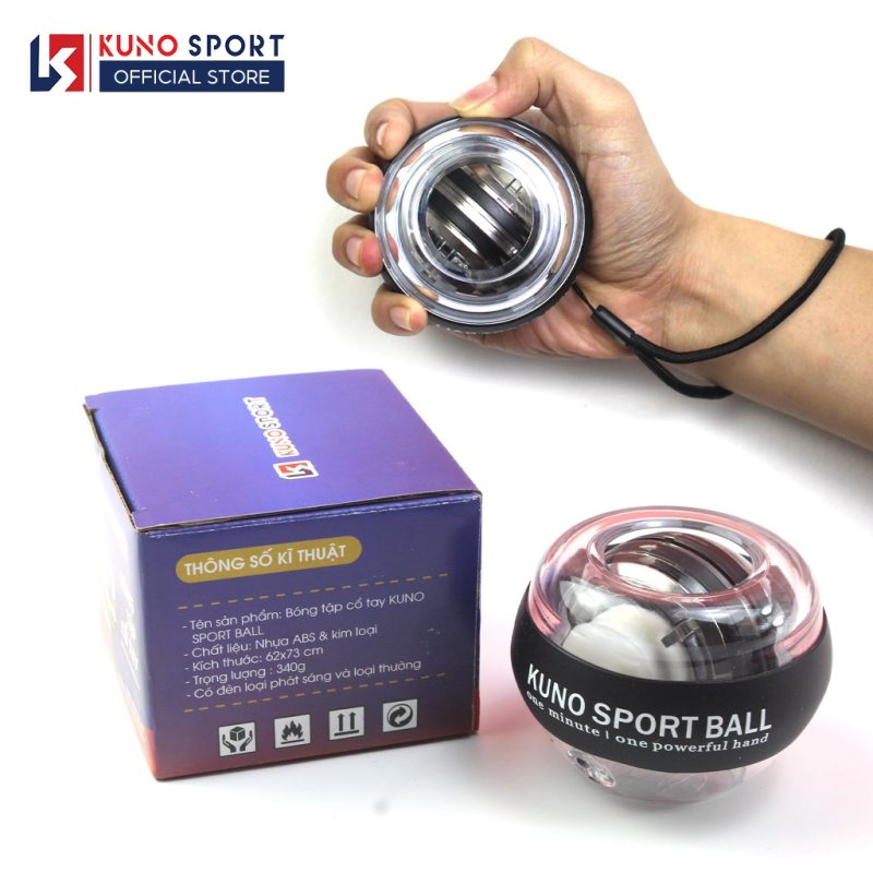 Bóng tập cổ tay KUNO BALL quả cầu tập tay tự khởi động hỗ trợ tập luyện tăng sức mạnh cổ tay, cánh tay, chơi thể thao