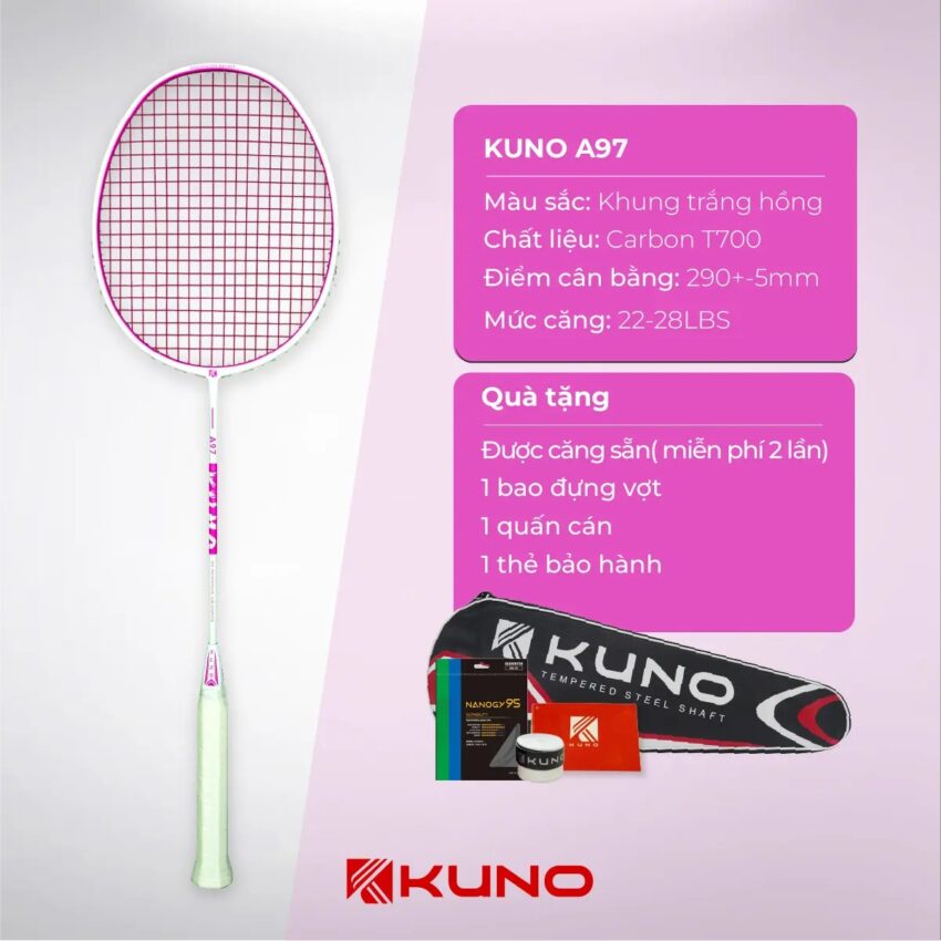 Top 8 cây vợt cầu lông màu hồng cho chị em đáng mua nhất