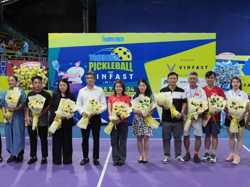 thi đấu pickleball