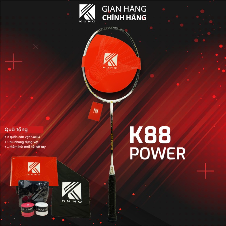 Vợt cầu lông KUNO K88 POWER là sự lựa chọn số 1 của nhiều người