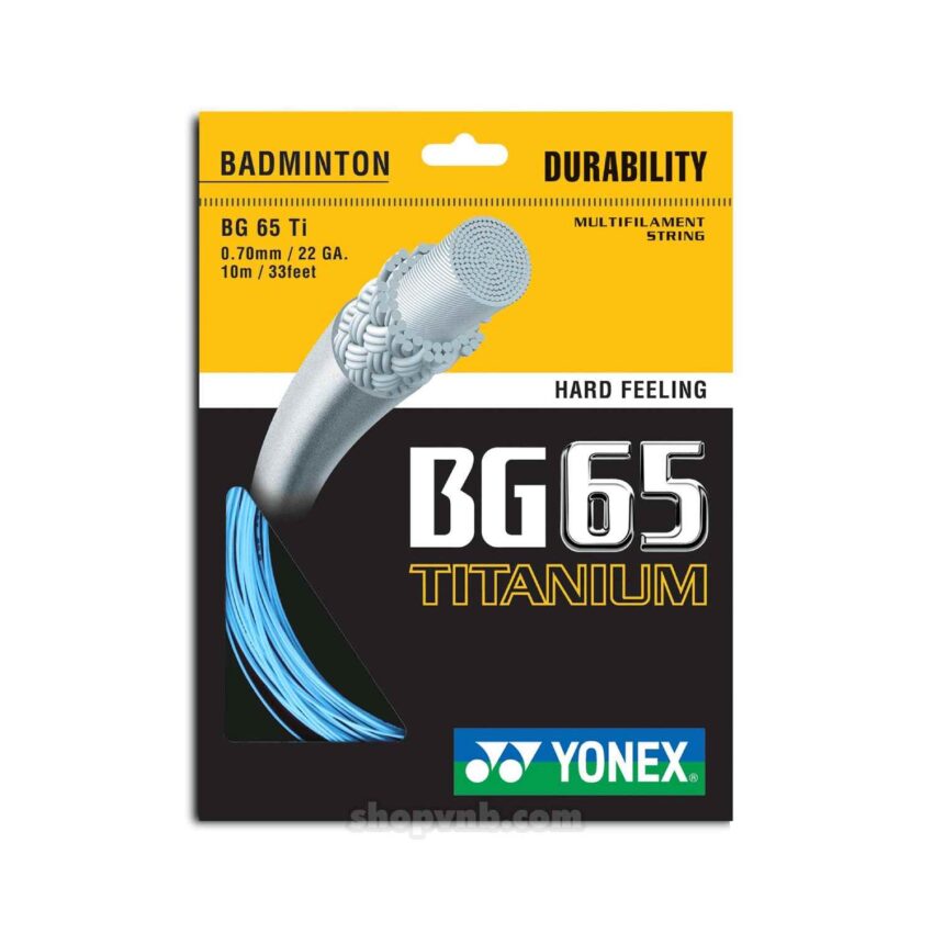 Yonex BG 65 Titanium mang đến độ bền vượt thời gian