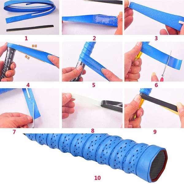 Hướng dẫn các bước băng quấn cán vợt cầu lông cho tân binh