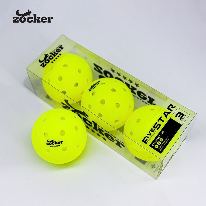 Bóng thi đấu Pickleball Zocker Five Star (Hộp 3 Quả)