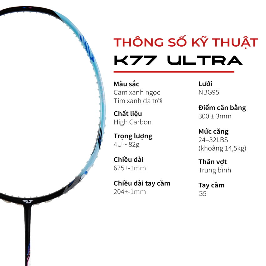 Vợt Cầu Lông KUNO K77 ULTRA