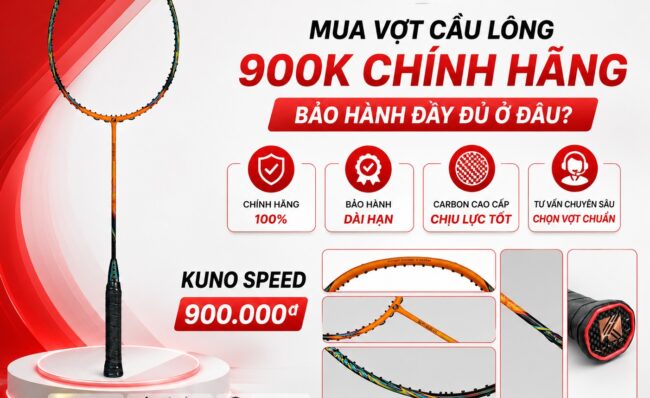 Top 6 cây vợt cầu lông 900K đáng mua, đáng sở hữu
