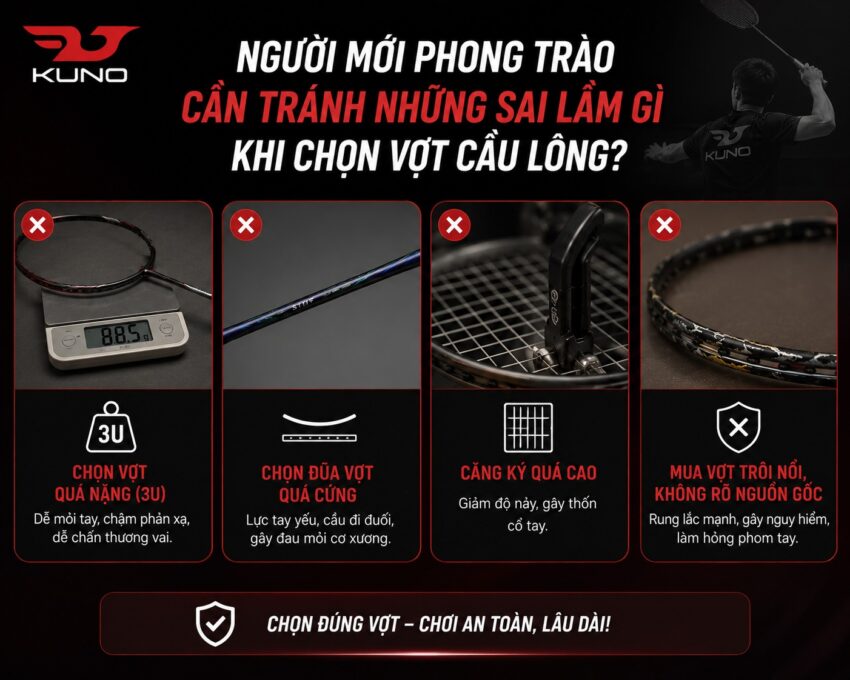 vợt cầu lông cho người chơi phong trào