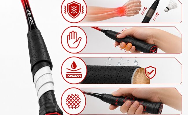Có nên bóc lớp da zin? Mẹo quấn cốt vợt cầu lông chính xác