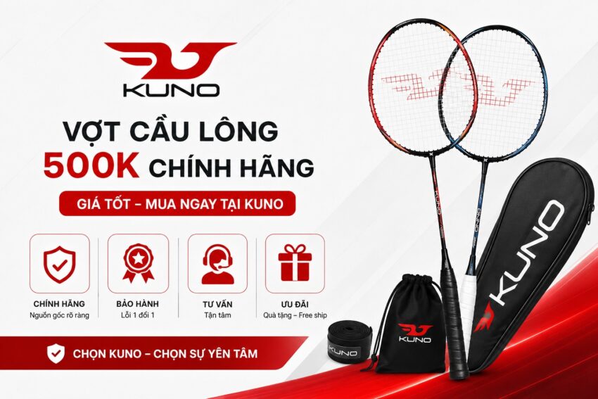 Mua vợt cầu lông 500K ở đâu chính hãng, giá tốt?