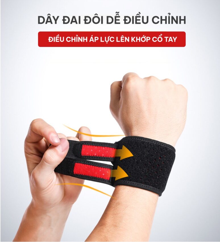 Băng cổ tay có dây đai điều chỉnh (Wrist Support)